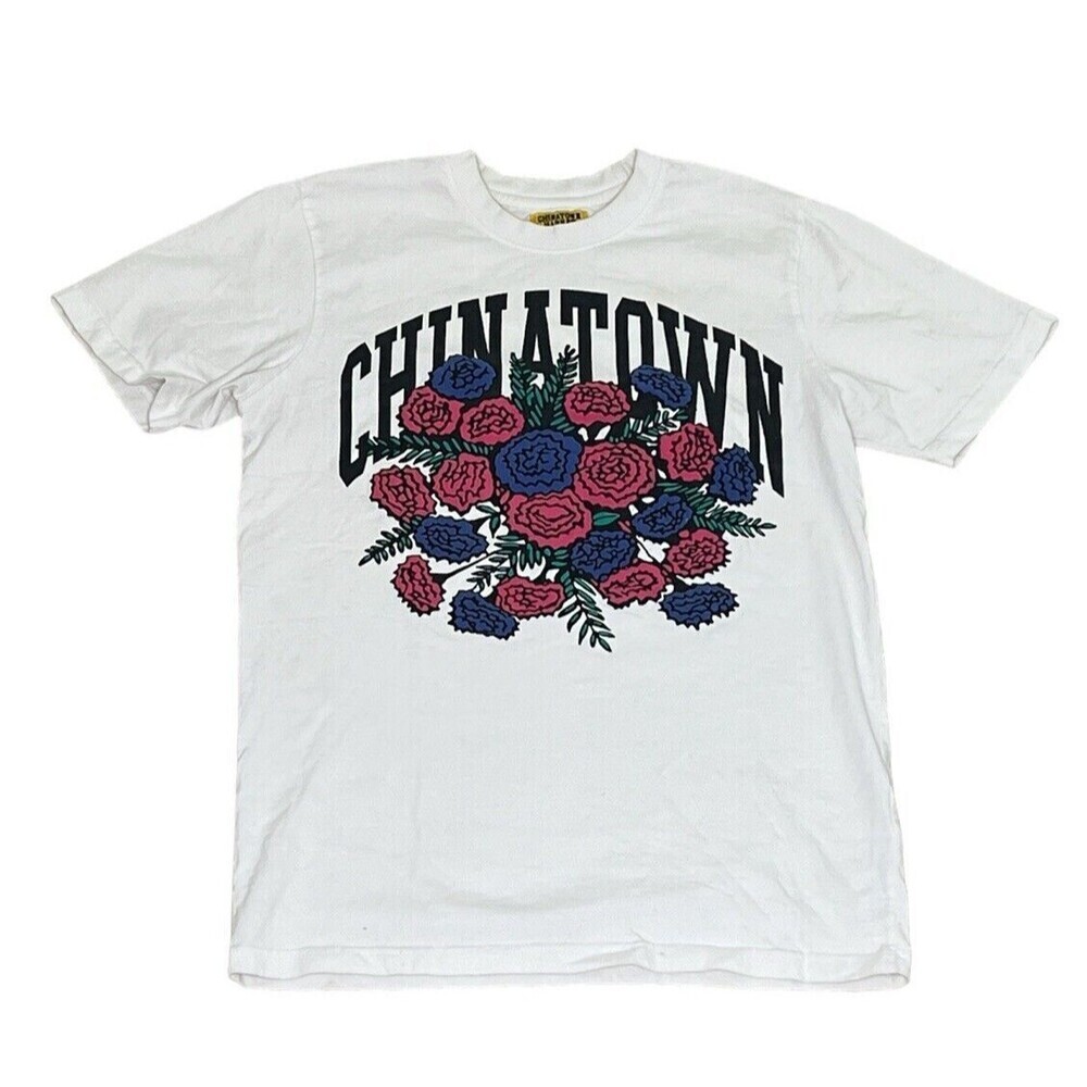 Chinatown‎ Market T Shirt Medium Floral White